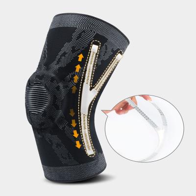 China XLFN-3#Silicone Adult Knee Support With Spring Bar Knee Support With Anti-Slip Tape Knee Protector for sale