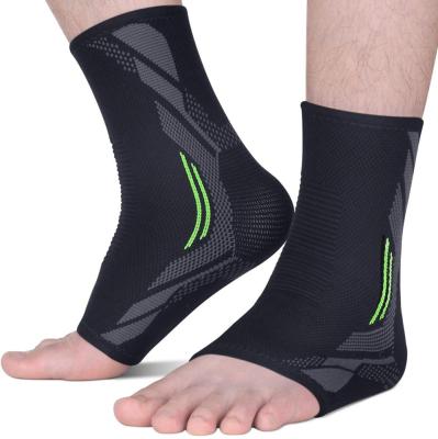 China KS-3006#Free Sample Factory Price Ankle Support Ankle Bandage Breathable Nylon Compression Sleeves Brace for sale