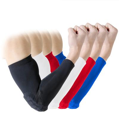 China KS-921# Durable Gym Arm Sleeve Elbow Support Brace Honeycomb Elbow Support Logo Customized for sale