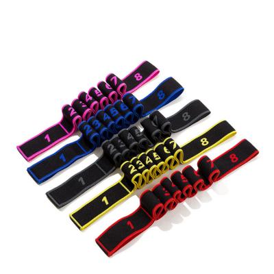 China Body Shaping Custom JT-007 Logo Fabric Yoga Training Band Yoga Stretching Band for Exercise Workout for sale