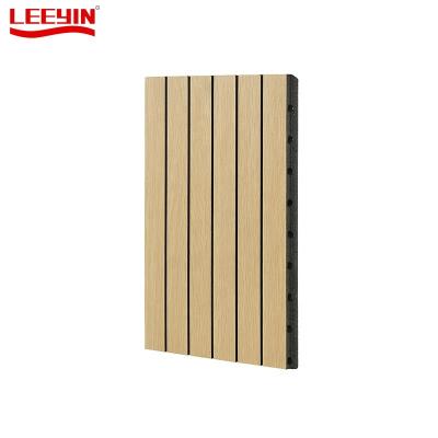 China Industrial Wooden Grooved Acoustic Panels For Walls Waterproof Mdf Wooden Grooved Acoustic Panels for sale