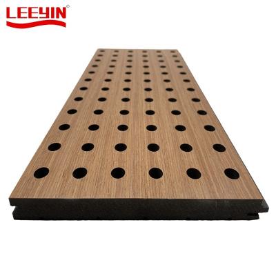 China Modern Custom MDF Wooden Timber Acoustic Panels Sound Acoustic Panels Perforated Wood Panels for sale