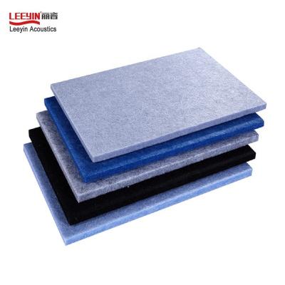 China Modern Wall Ceiling Interor PET Sound Absorbing Paneling For Hall Theater KTV Polyester Fiber Acoustic Panel for sale