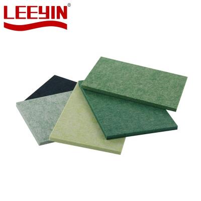 China Decorative Soundproof Wall Panel 100% PET Fiber Felt Polyester Sound Absorbing Acoustic Panel for sale