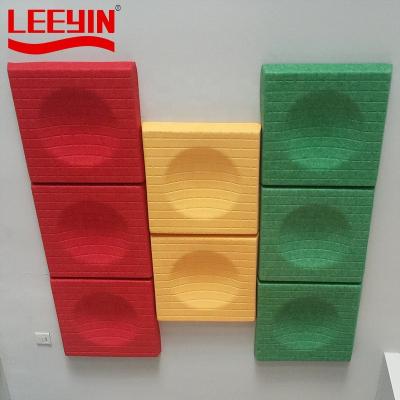 China Acoustic 3D PET Wall Panel Sound Absorbing Soundproof For Office Meeting Room Polyester Acoustic Panels for sale