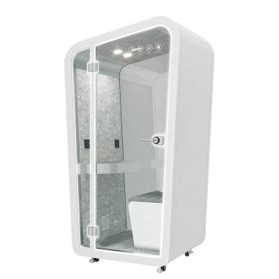 China Mini OEM Telephone Booth Meeting Pod Recording Modular Home Studio High Quality Voice Booth Voice Booth for sale