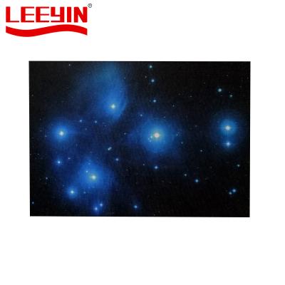 China DIY Soundproof Twinkle Sky Light Starry Ceiling Panel for Home Cinema Theater PET Polyester Fiber Acoustic Screen for sale