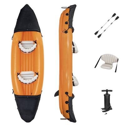 China Durable Lite-Fast 2 Person Fishing Assault Boat Thickened Air Cushion Inflatable Kayak for sale