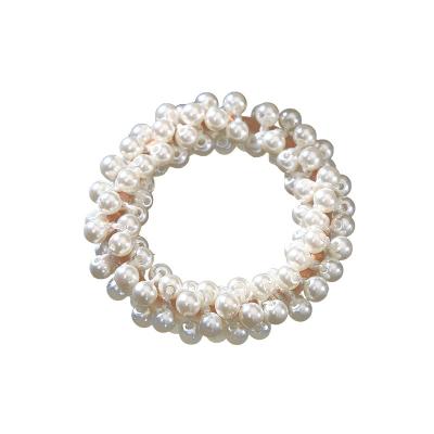 China Soft Manufacturer Korean Hot Selling Pearl Hair Rollover Protection Device Hair Rope Binding Head Bracelet for sale