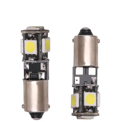 China Automotive LED Dash Light BA9S 5SMD 5050 LED Width Light Reading Universal Green Yellow Blue Red White Purple Light for sale