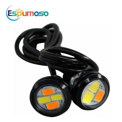 China Espumoso 23mm 4smd LED Eagle Eye Light 5630 DRL White Yellow Switch Turn Rear Lights Fog Lamp Universal Car Eagle Eye Fog Light for sale