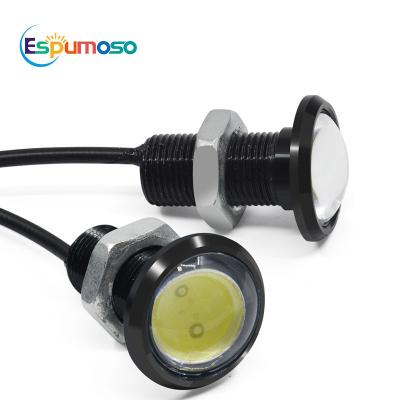 China Eagle Eye Fog Light COB Led 12V 18MM Fog 9W Daytime Running 23mm Light 12V 18MM Red Blue Yellow White 23MM Waterproof Lamp for sale