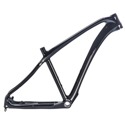 China Stiffness UD glossy no printing 17.5 inch size carbon bike mtb frame 27.5er for mountain bike for sale