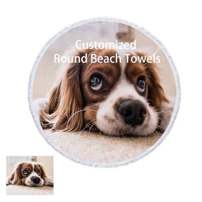 China Customization Viable Graphic Sand Free Support Microfiber Quick Dry Soft And Lightweight Tound Beach Towel for sale