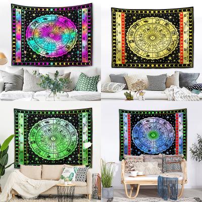 China Custom Print Psychedelic Fashion Constellation Map Tapestry Tarot Wall Hanging Decorative Home Tapestry for sale