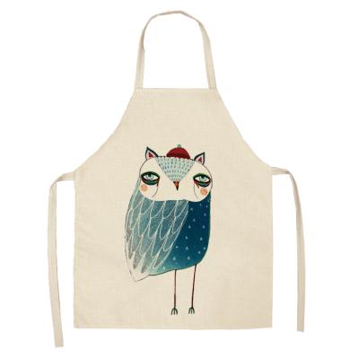 China China Factory Christmas Apron Modern Vintage Cute Animals Print Kitchen Apron To Fade Sleeveless Apron for sale