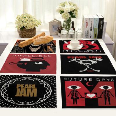 China Fashion Design Terror Place Mat Kitchen Viable Unique Pattern Printed 100% Polyester Area Rug Canvas for sale