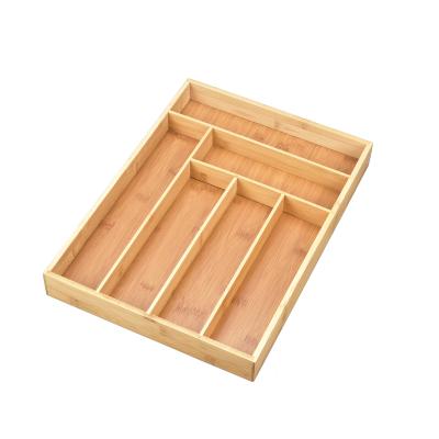 China Viable Made in China Top Quality Bamboo Expandable Drawer Storage Organizer for sale