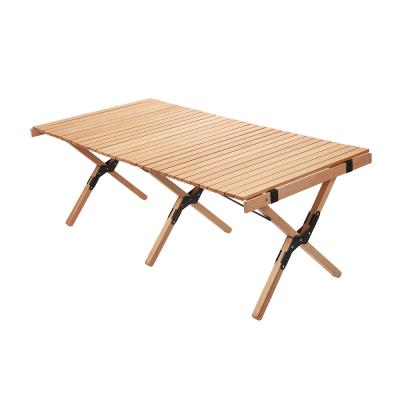 China Lightweight Portable Folding Table, Picnic Camping Folding Table with Solid Wood, Suitable for Outdoor for sale