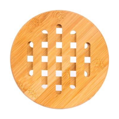 China Viable Bamboo Tripod Mat Set For Hot Dishes And Pot, Non-slip Durable Anti-hot for sale