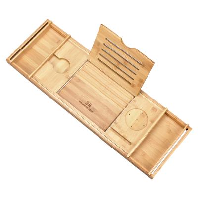 China Viable Goods Using Top Quality Tray With Extend Side Luxury Bamboo Bathtub for sale