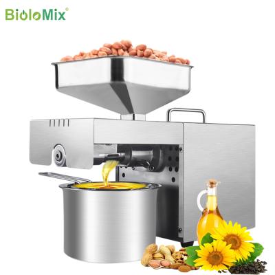 China Intelligent Automatic Farms Stainless Steel 110/220V Oil Press Household And Commercial Hot And Cold Oil Extraction Machine for sale