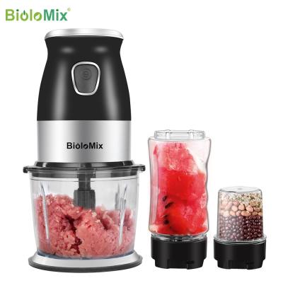 China Household BPA Free Personal Smoothies Blender 500W Chop Puree Vegetable Food Processor Cleaver with 20oz Portable Travel Sports Bottle for sale