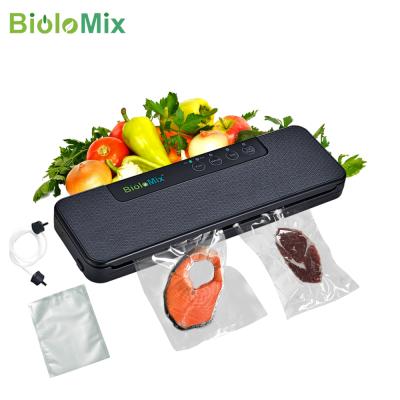 China Wet or Dry Food Saver Household Automatic Vacuum Sealer BioloMix Food Packing Machine with Free 10pcs Bags for Sous Vide White/Black W230 for sale