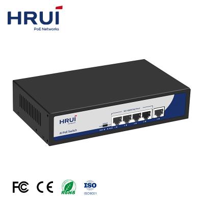 China Support PoE VLAN Mini Fast Ethernet Watchdog 4 PoE Ports Switch Support PoE VLAN Watchdog with 100M Uplink Port for CCTV IP Cameras for sale