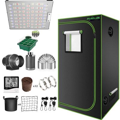 China Sustainable Sustainable Greenhouse Supply Hydroponic Indoor Full Grow Tent Full Kit With Lights for sale