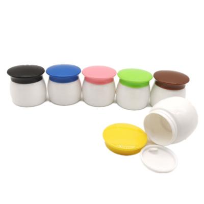 China Empty Cosmetic Plastic Colorful Cream Jar Eco-friendly Cosmetic Cream Jar 15g 20g 30g for sale