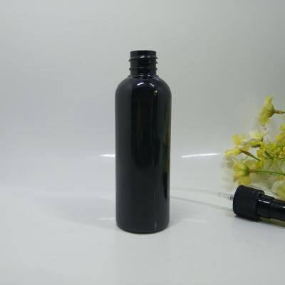 China Eco-friendly 100ml 150m 200ml Screen Printing Plastic PET Spray Bottle Black for sale