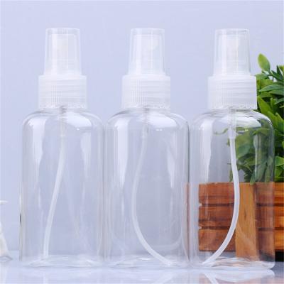 China 50ml 80ml 100ml 120ml 150ml Eco-friendly EMPTY PET Spray Plastic Clear Bottle for sale