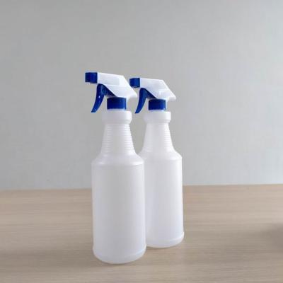 China Household Products 500ml Boston Round Plastic Clean Trigger Sprayer Bottles for sale