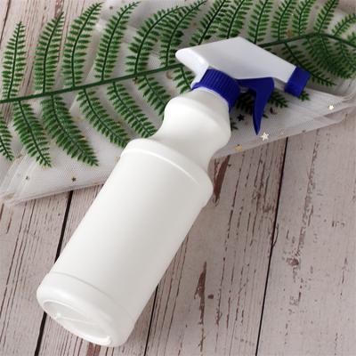 China Household Products Wholesale WHITE Recycled Plastic HDPE 500ML Cleaning Spray Bottles for sale