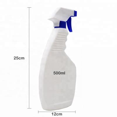 China Plastic Household Products 500ml 750ml Home Use Cleaning Detergent Trigger Spray Bottle for sale