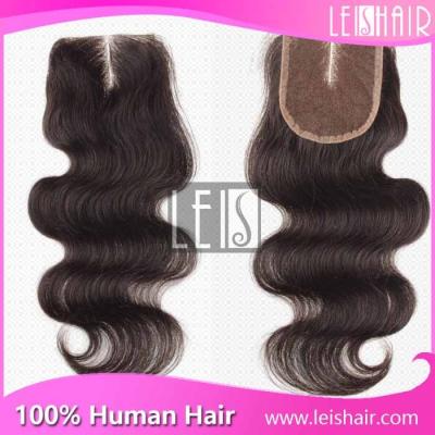 China top grade virgin brazilian middle parting body wave lace closure for sale