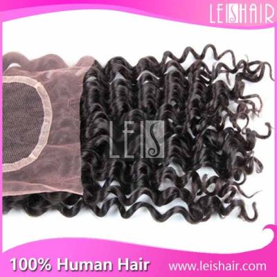 China 2015 new arrival curly hair lace closure 4*4 for sale