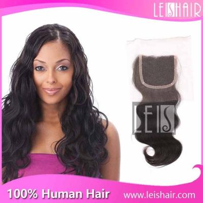 China best quality body wave lace closure 4*4 for sale