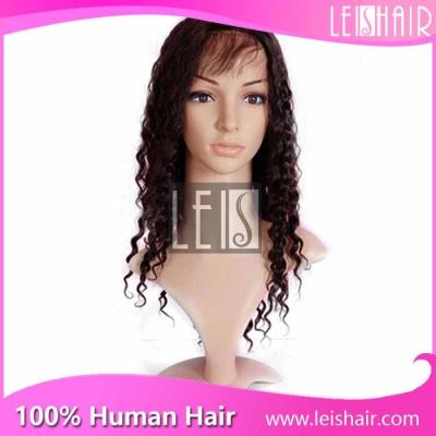 China Factory price brazilian virgin remy hair curly full lace wig for sale