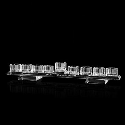 China MH-1102 Menorah Hanukkah Hanukkah Gift Candle Holder Menorah Crystal Candelabra for sale