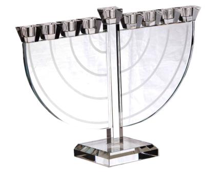 China MH-1101 Menorah Hanukkah Hanukkah Gift Candle Holder Menorah Crystal Candelabra for sale