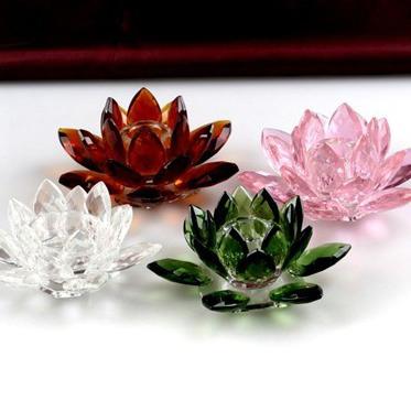 China MH-ZT103 Europe lotus flower crystal tealight candle holder Antique Imitation for sale