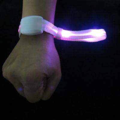 China Custom Webbing Concert Props Glow Wristband Wristband for sale