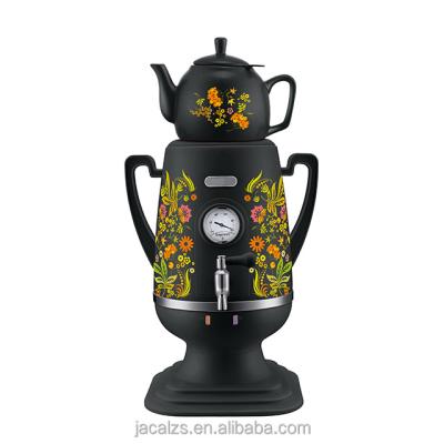 China Keep Hot NEW Design 3.2L Function JACAL Plastic Samovar With Flower Pattern for sale