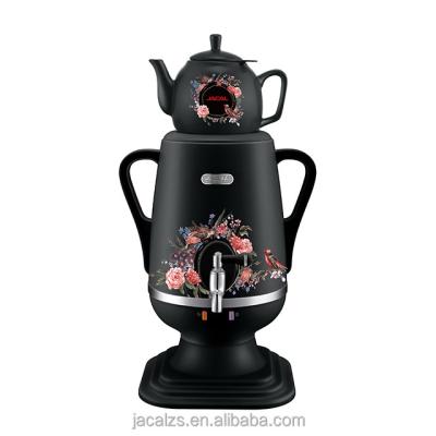 China Keep Hot Russian 3.2L Samovar Keep Hot Electric Turkish Samovar Tea Maker for sale