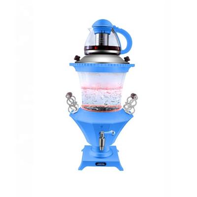 China Keep Warm Glass 3.2L Samovar with Blue LED Light for sale