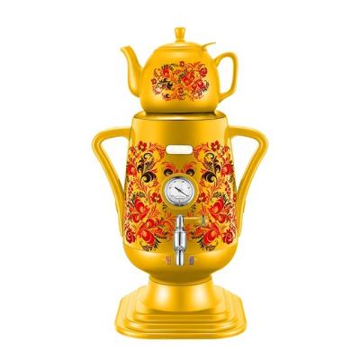 China Keep hot stainless steel home appliances electric samovar with ceramic teapot for sale