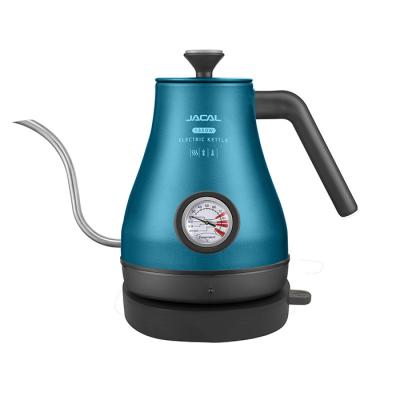 China New Arrival Low Rotation 0.6/1.0 L Variable Temperature Gooseneck Coffee Kettle 360 ​​Degree Electric Digital Teapot for sale