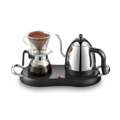 China 360 Degree Rotating Gooseneck Tea Set Base Kettle for sale